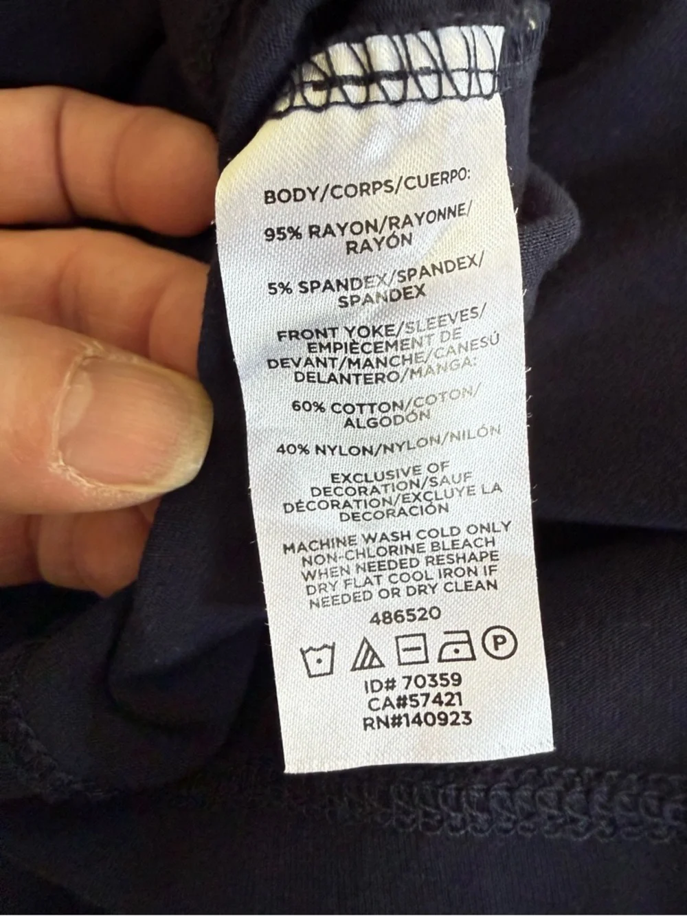 LOFT Navy Blue Lace Yoke Cap Sleeve Mini Swing Dress A-Line Crochet Detail Sz S - Picture 12 of 14